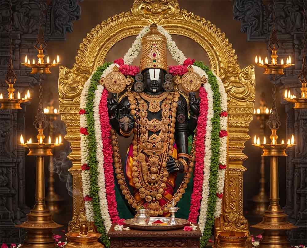 Murti at Shri Venkateswara Temple — Tirumala, Tirupati